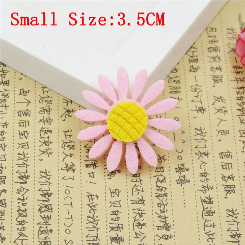Small Pink 1 шт. милый Подсолнух, эластичные резинки для волос, игрушки для девочек, повязка на голову с бантом ручной работы, резинки для волос, Детские аксессуары для волос для женщин - Цвет: Small Pink