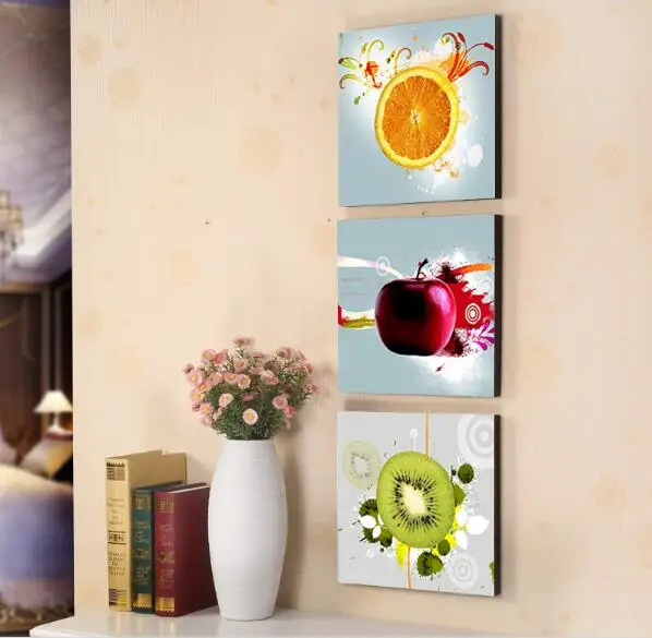 3 шт. масляная Печать на холсте для кухни|print on canvas|canvas artkitchen wall art |
