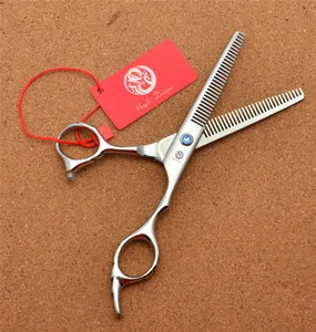 Профессиональные парикмахерские ножницы, 6,0 дюйма, 17,5 см, фиолетовый дракон JP 440C, филировочные ножницы, двойные боковые зубья, 15% степень филировки Z2001