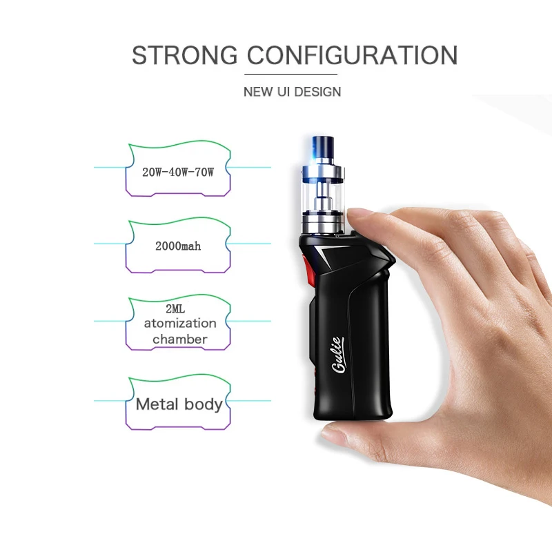 Новый Vape мод Регулируемая мощность дыма электронные 20 Вт до 40 70 вейпер