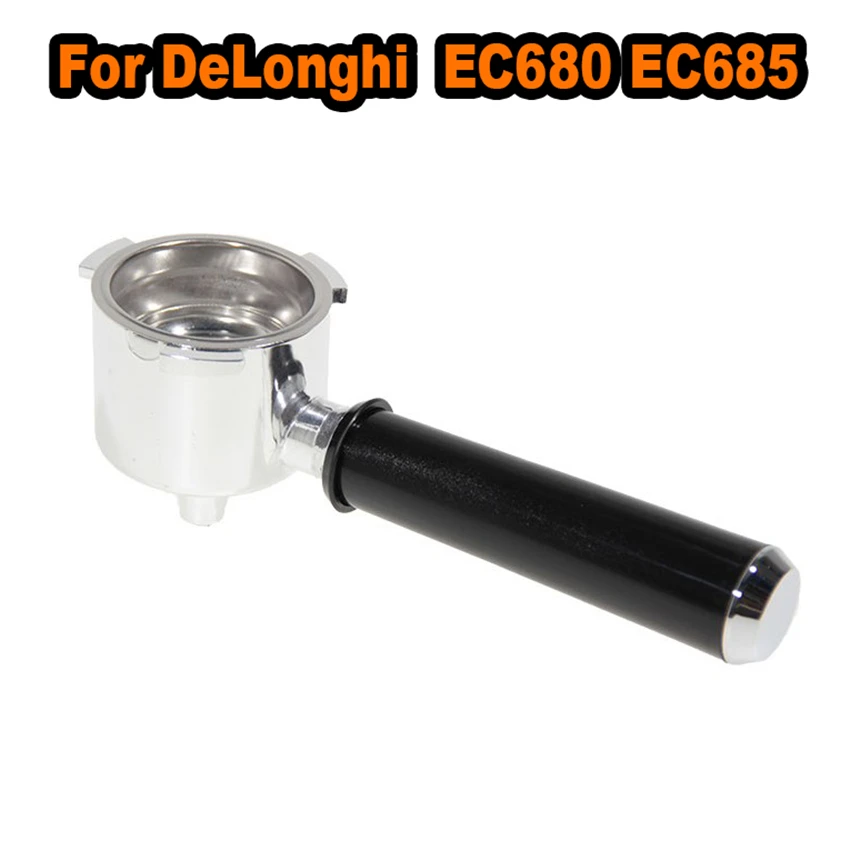 Эспрессо машина портафильтр для DeLonghi EC680 EC685 нержавеющая сталь кофе машина бездонный фильтр Держатель Бариста инструмент