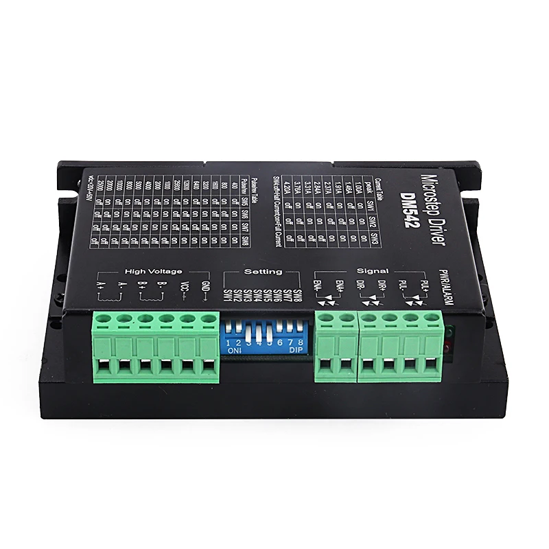 Драйвер шагового двигателя 24 48VDC 4.2A DM542 DSP Digital для 57 86 2 фазный CNC лучшего