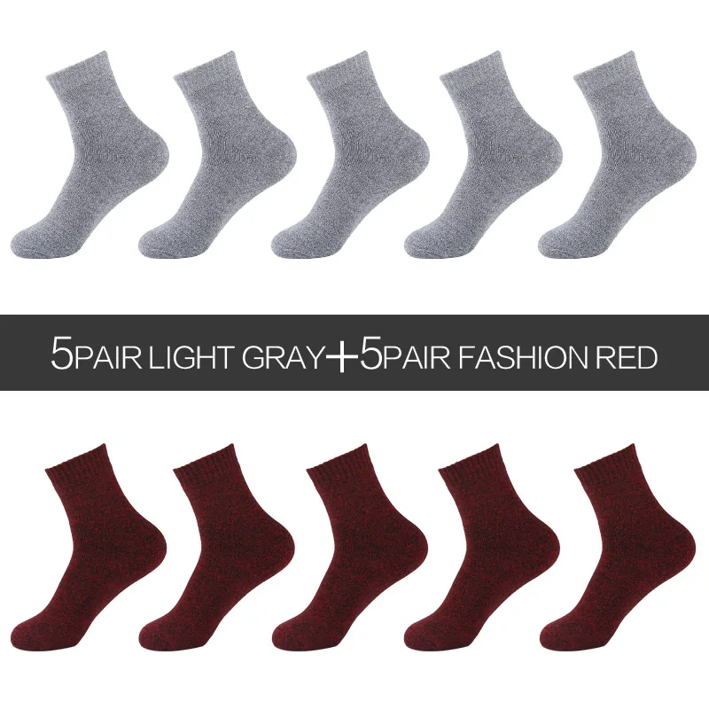 10 PAIRS R 10 пар/лот, Eur36-42, женские Модные Цветные махровые носки, зимние толстые теплые носки из чесаного хлопка, женские носки,, s332 - Цвет: 10 PAIRS R
