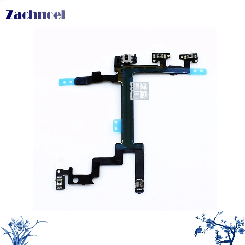 10pcs High Quality Switch ON OFF Lock Power Volume Mute Button Flex Cable for iPhone 5 5G Ribbon Replacement Parts | Мобильные