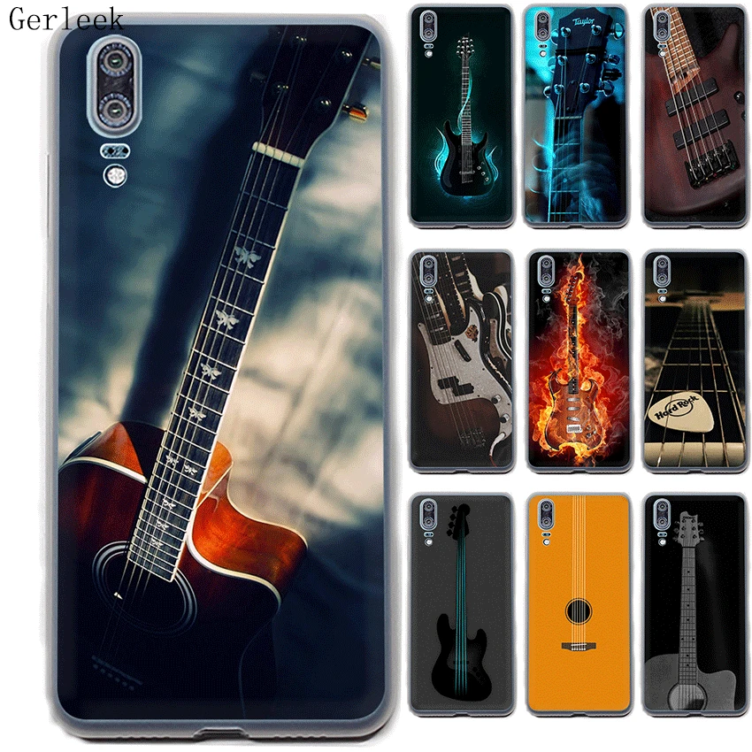 Жесткий чехол для телефона Desxz Bass Guitar Strings Huawei P30 P8 P9 P10 P20 Pro Plus Lite Mini P Smart