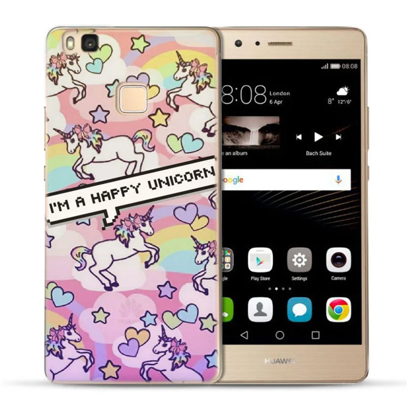 Mlcriyg мягкий чехол для телефона Huawei P9 Lite/P8 Lite/p10lite ТПУ красочный пейзаж алинь собака