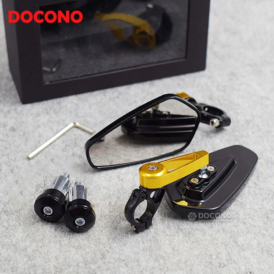 Универсальное зеркало заднего вида для мотоцикла YAMAHA YZF R1 R3 R6 R25 JOG TMAX 500 530 YBR 125 KAWASAKI