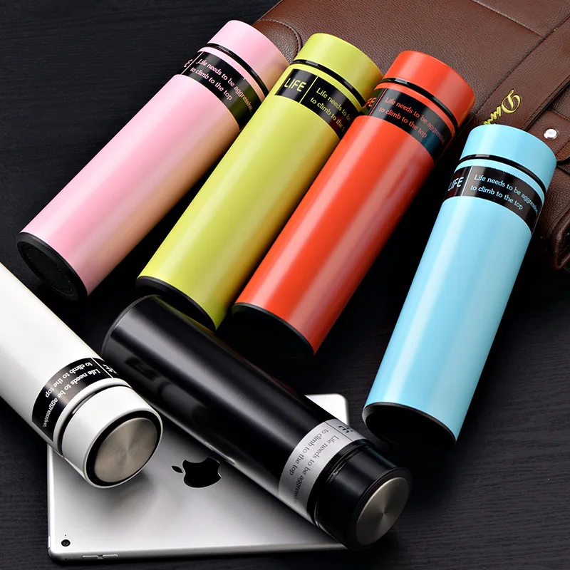 500 мл двухслойные термосы из нержавеющей стали с фильтром термос чашка Чай Молоко