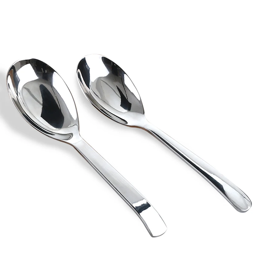 

Stainless Steel Spoons With Long Handle Spoons Rose Gold Soup Spoon for Ice Cream Dinner Spoons Rice/Salad Tableware