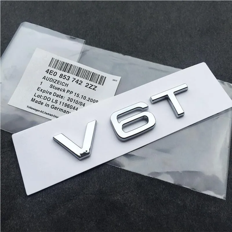 Новый V6T V8T 3D металлические крылья боковый значок кузова эмблема стикер Хо