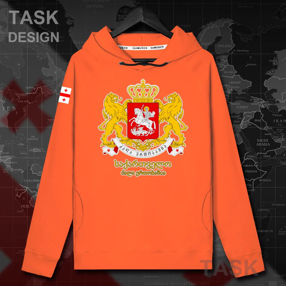 Толстовка мужская грузинская с капюшоном худи свитшот уличная одежда нация в