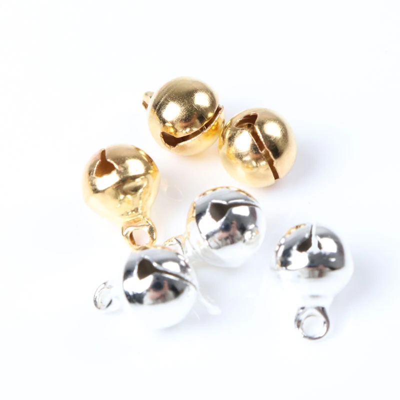 Вечерние медные колокольчики 10 шт. 8 мм с золотым и серебряным