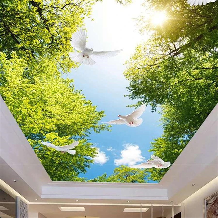 Wellyu papel де parede пользовательские обои 3d фото фрески HD небо дерево Зенит росписи