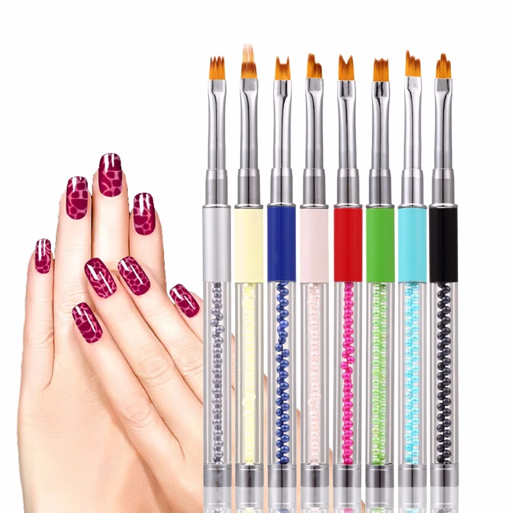 Новинка 2017 8 шт. УФ-гель акриловая подводка для рисования дизайн ногтей набор