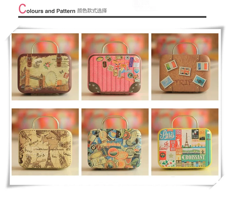 Новый креативный портативный жестяной ящик для хранения путешествия по всему