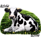 Набор крючков с защелкой, ковер, аксессуары для холста с 3d принтом, декоративная игла для ковра, вышивка оленем, искусственное вязание крючком