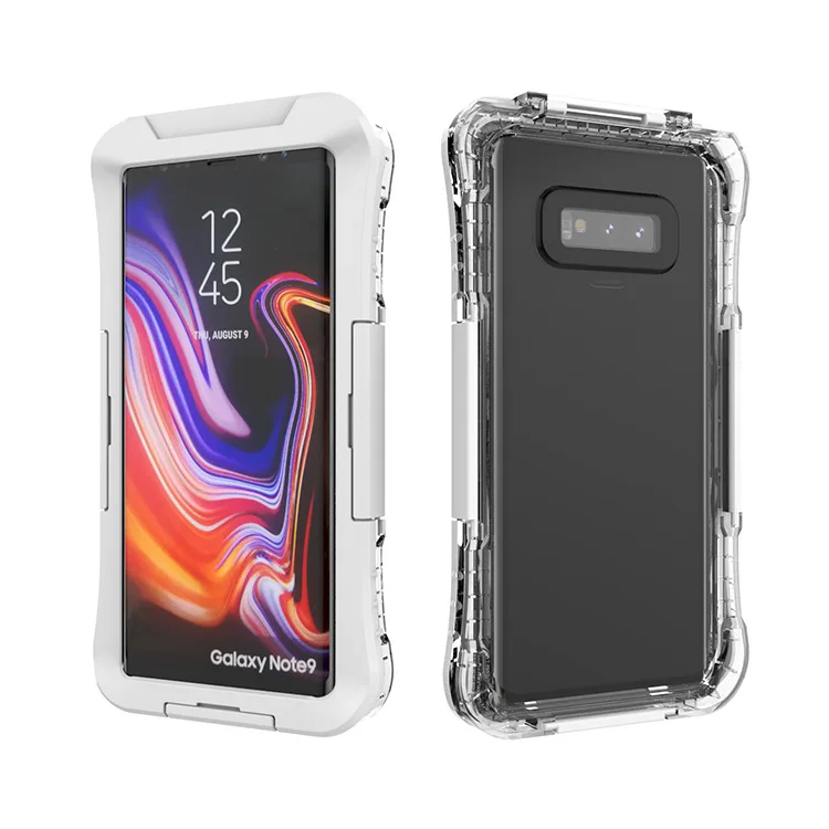 White IP68 Водонепроницаемый чехол для samsung Galaxy S10 Plus S10e S8 Note 10 9 S7 edge, водостойкий Чехол для дайвинга, прозрачный противоударный чехол 360 - Цвет: White