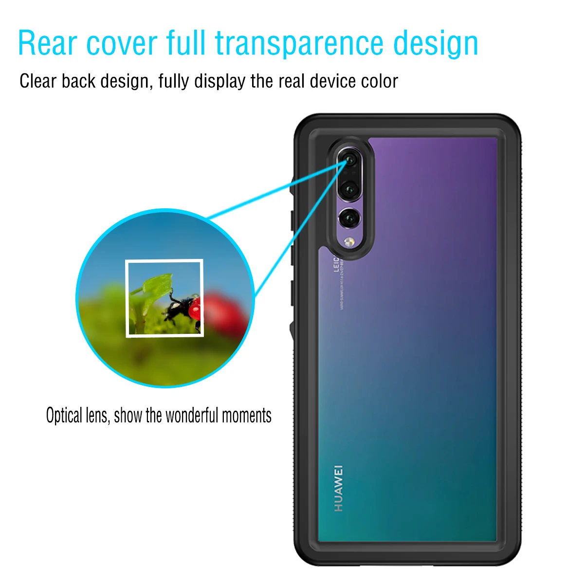Защитная оболочка для huawei P30 Pro Коврики 20 Nova 4E Водонепроницаемый чехол 360 градусов