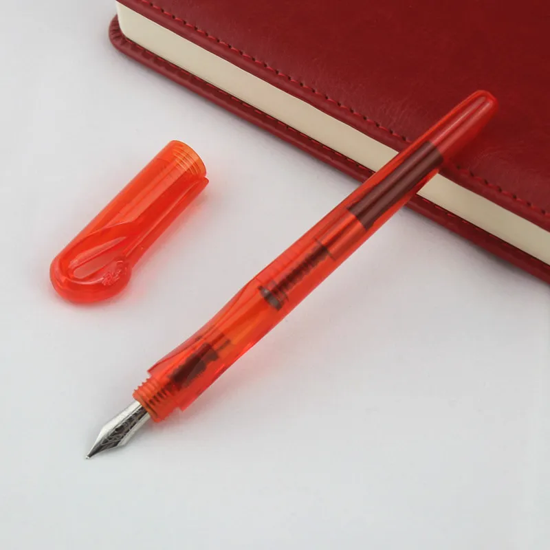 JINHAO, креативная перьевая ручка с лебедем, модная, 0,5 мм, перьевая ручка для бизнеса, прозрачная перьевая ручка для письма, офиса, школы, канцелярские принадлежности
