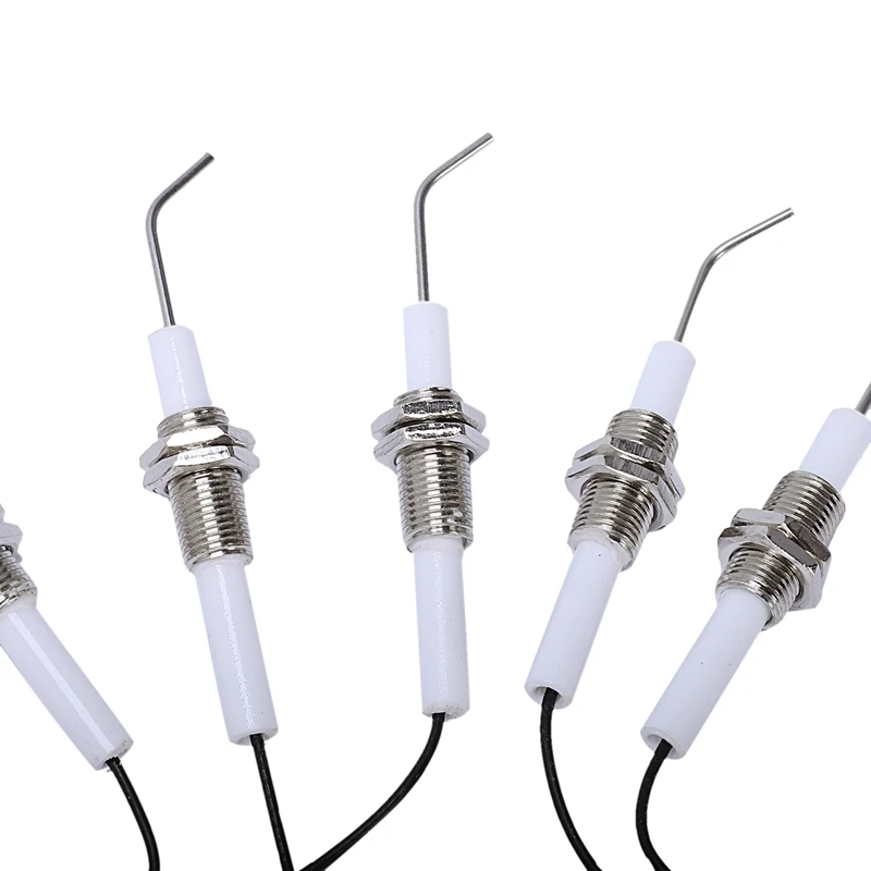 Зажигания часть Plug керамика запальное устройство с провода 30 см в Круглый 2,3 мм терминал 5 шт./лот