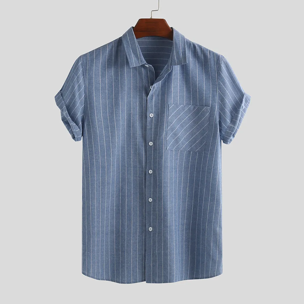 Прямые продажи с фабрики Мужские Винтажные льняные одноцветные Ретро футболки