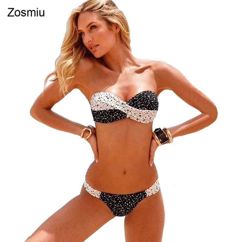 Zosmiu Для женщин Roupa de Praia Leopard Купальники для малышек Sexy Мягкий бикини купальник Fringe