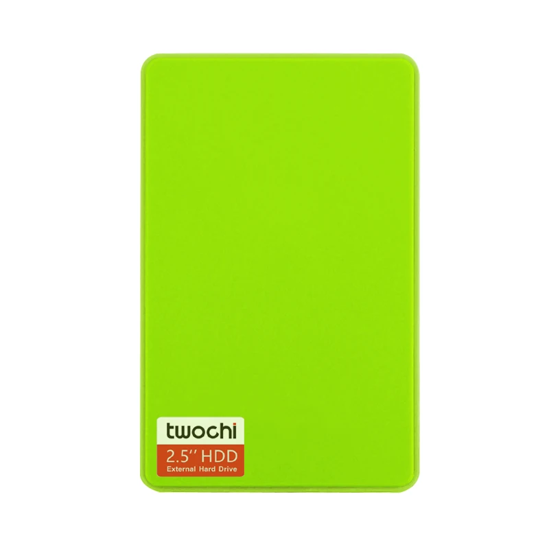 Стиль TWOCHI A1 5 цветов 2,5 ''внешний жесткий диск 250GB USB3.0 портативный HDD накопитель диск Plug and Play распродажа - Цвет: Зеленый