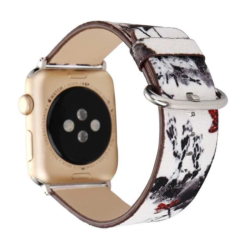 Ремешок из натуральной кожи для Apple Watch 38 42 мм|Ремешки часов| |