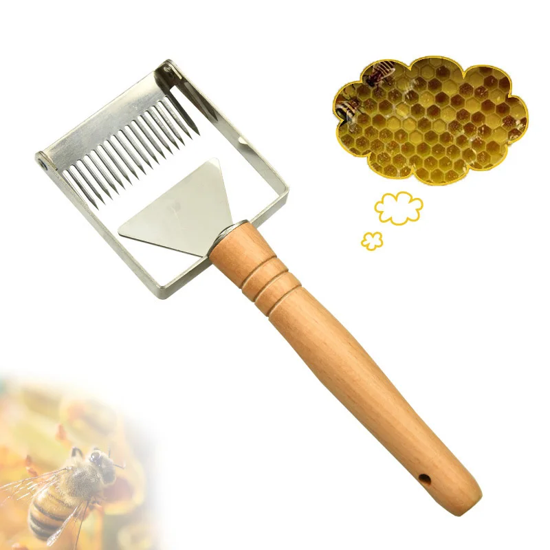

Beekeeping Equipment Uncapping Scraper Barbed cut honey fork balanced 17-pin scraper Beekeeping