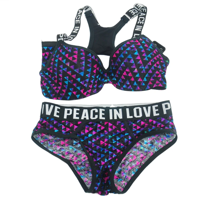 Летние милые комплекты бюстгальтеров для женщин модные женские нижнего белья