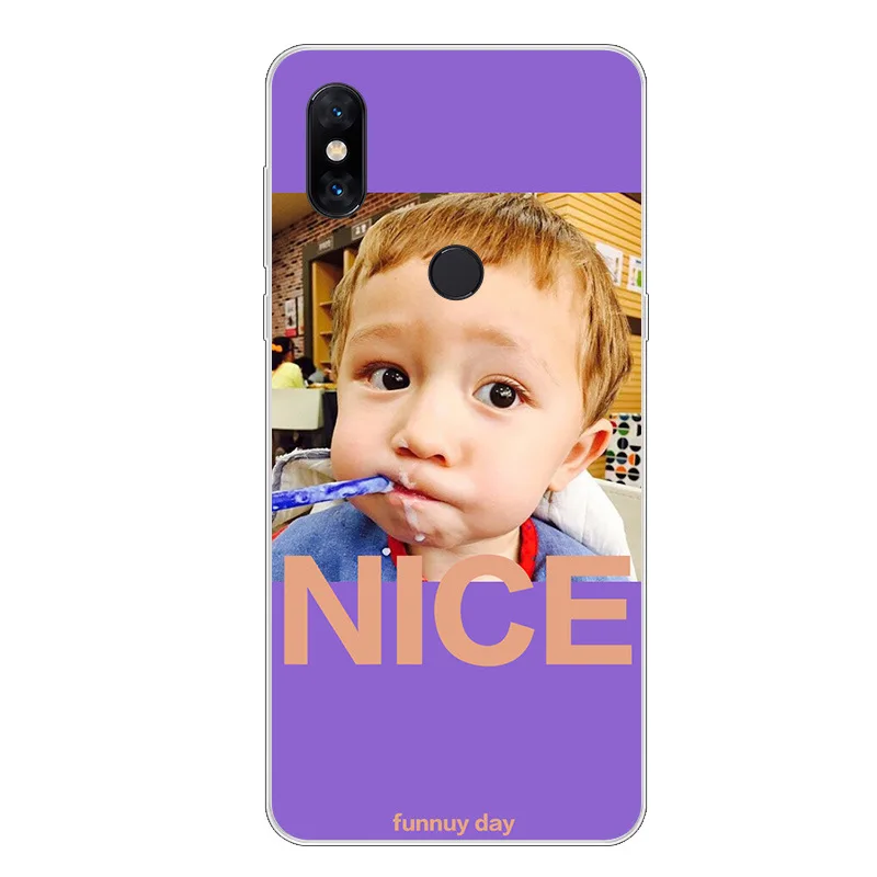 Nice Boy and Sleep All Day Case For Xiaomi Mi Mix 3 TPU Painted Mobile Phone Shell Lovely Color Painting Case.10 Colors! |
