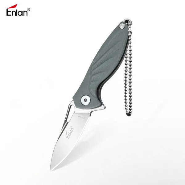 ENLAN EW148 дятел складываемый карманный нож ножи 12C27 сталь дерево/G10 ручка, 58-61Hrc выживания походные ножи уличный инструмент EDC - Цвет: G10 handle