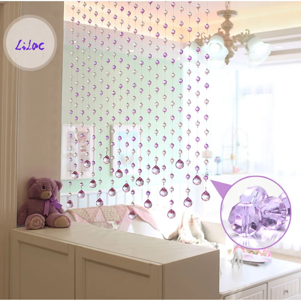 Янтарный кристаллический канделябр K9 32 граненных шара для занавесок Новое