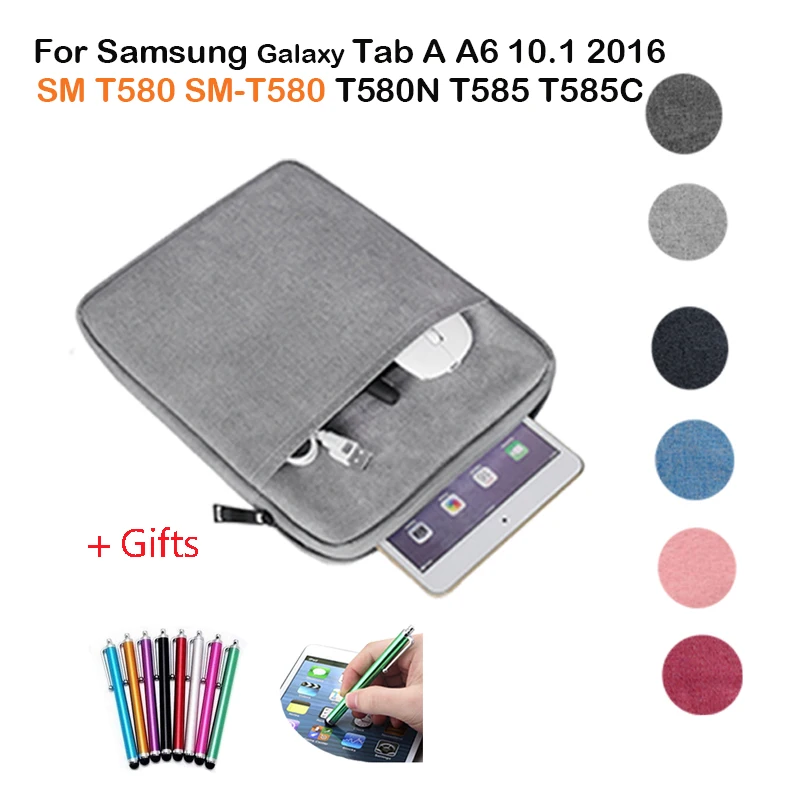 Бесплатный подарок + Чехол-сумка для Samsung Galaxy Tab A A6 10 1 2016 SM T580 чехол планшета