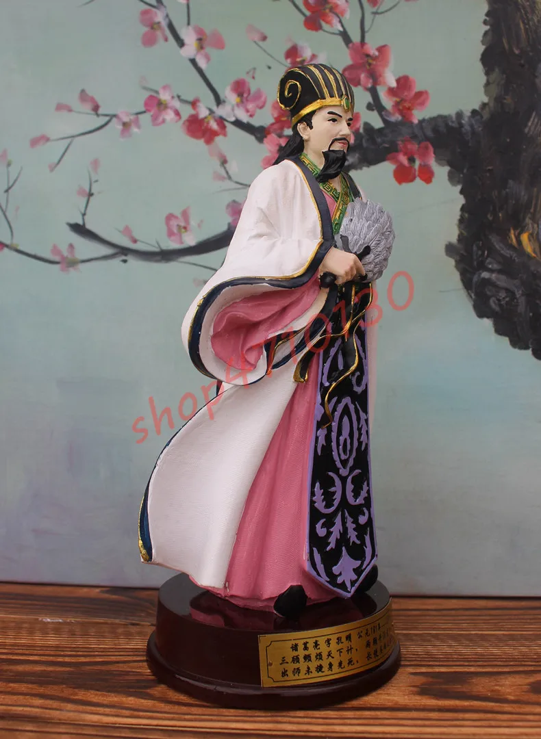 Zhuge Liang древняя фигурка трех царств Расписанная вручную и собранные подарки из