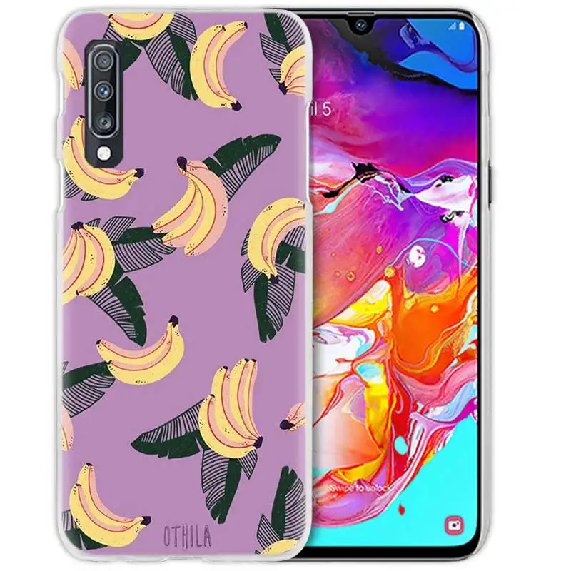 07 Принтом в виде бананов, авокадо чехол для samsung Galaxy A50 A70 A20e A60 A40 A30 A20 A10 A8 A6 плюс A9 A7 жесткий чехол для телефона из поликарбоната с Coque - Цвет: 07