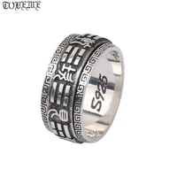 new 925 silver fengshui spinning ring good luck symbol turning ring lucky ring man jewelry gift