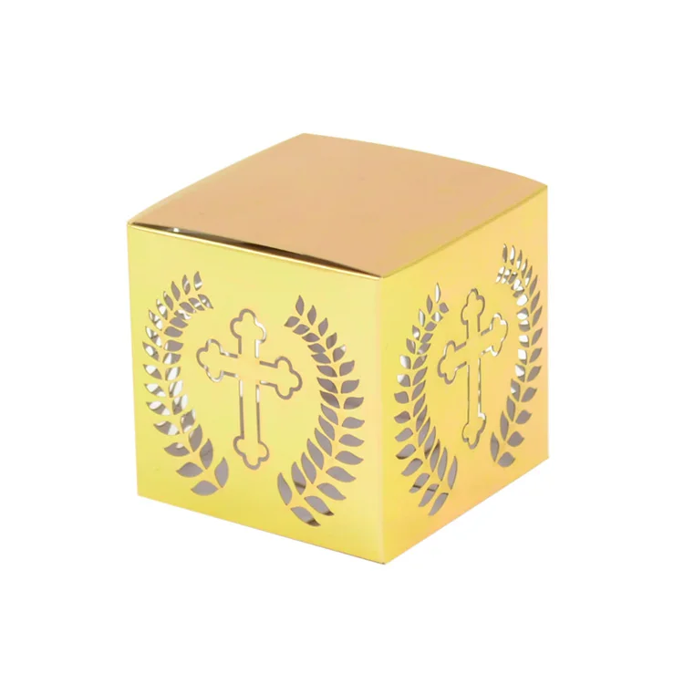 

Крестинговая лазерная резка под заказ крест золото небольшая коробка