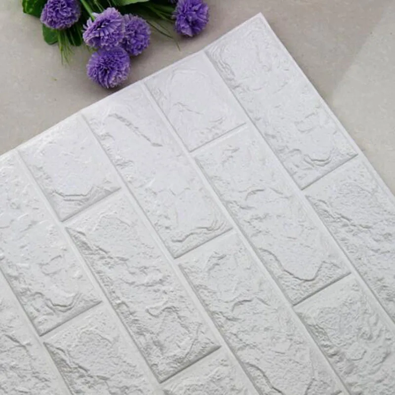 70x77 см DIY 3D белые настенные наклейки PE Foam Safty домашний декор Обои Настенный