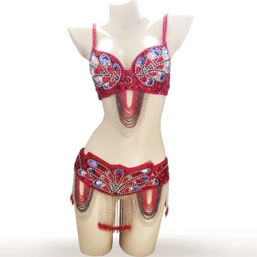 новый бюстгальтер для танца живота и пояса костюм девушки танец комплект