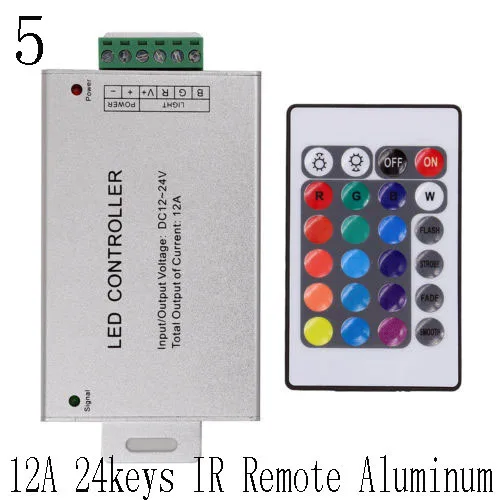 DC12V/24 RF ИК светодиодный пульт дистанционного управления усилители диммер для RGB 3528 5050 5630 Светодиодный светильник