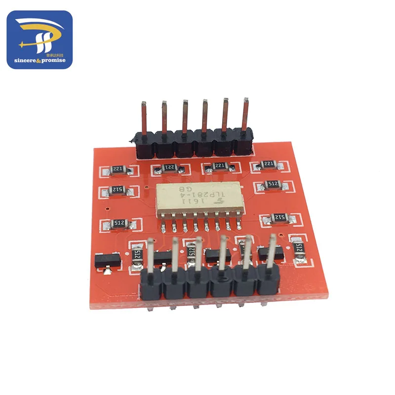 TLP281 4-канальный оптоизолятор IC модуль для Arduino Плата расширения высокий и низкий уровень оптопара изоляции 4 канала