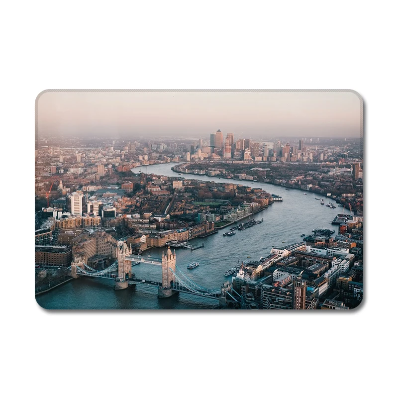 Большие часы London Scenic Cool Designs Натуральная Резина Настольный коврик для мыши для ноутбука компьютерный корпус коврик для мыши коврик - Цвет: Зеленый