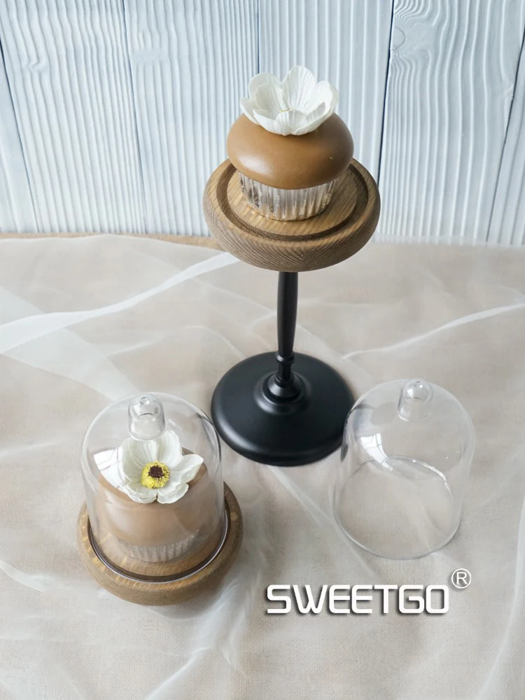 SWEETGO деревянные подставки для кексов miclandscape/консервированные Цветочные подсвечники с ПК Купольные вечерние поставщик для свадьбы