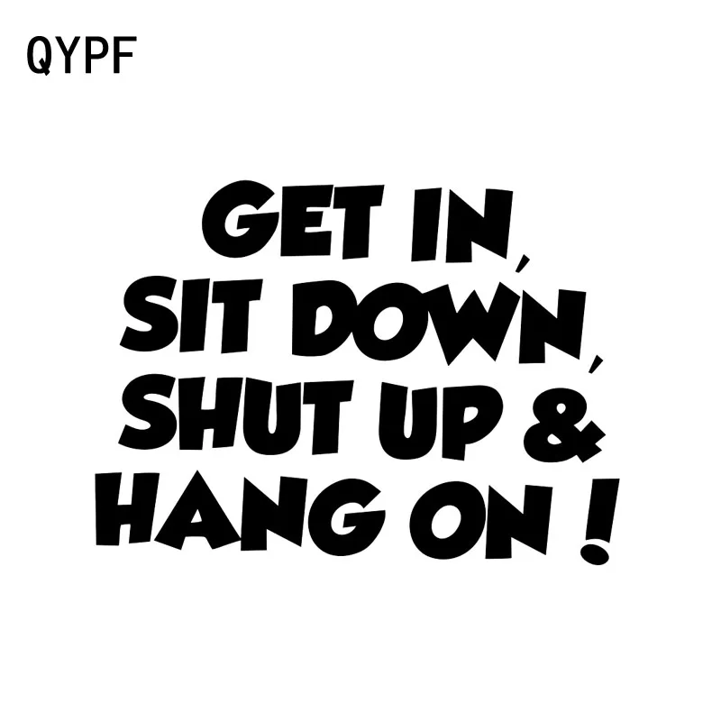 QYPF 15 1 см * 11 Вставьте сидите закройте забавные виниловые индивидуальные