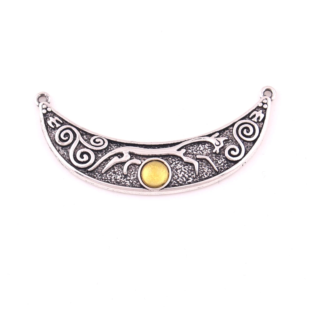 Нордический амулет модный серебряный шарм Rhiannon Epona лунный камень viking charm |