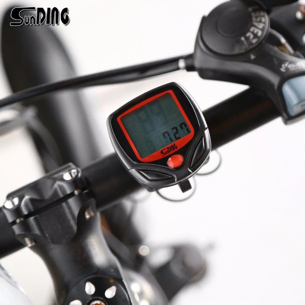 New 548B Sunding SD Cycling LCD waterproof cable speedometer bicycle computer odometer | Спорт и развлечения