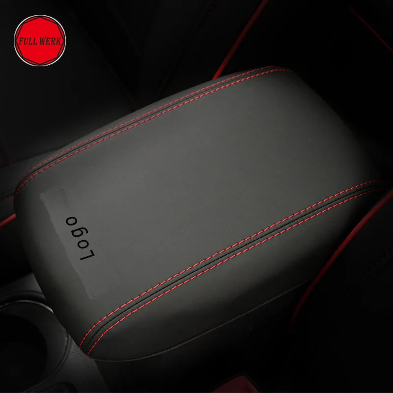 Подлокотник из кожи и микрофибры для стайлинга автомобиля чехол подлокотника