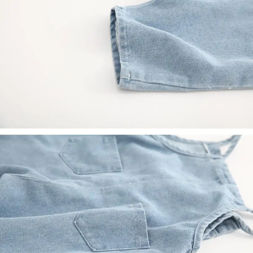 2019 джинсовые комбинезоны для малышей детская одежда брюки детские ремни штаны