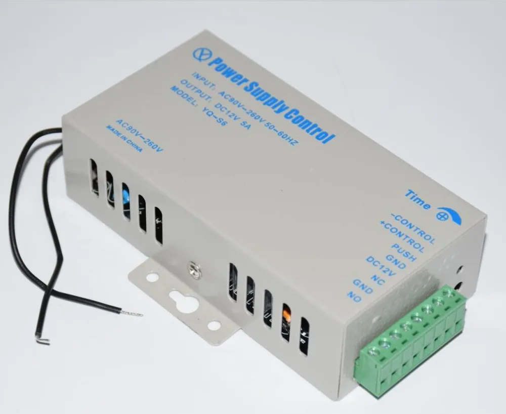 AC110 220V to 12V/5A адаптер трансформатора питания для входного замка двери системы